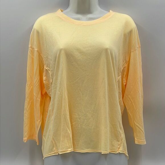 NWOTS Light orange sundry long sleeve tshirt - Picture 1 of 10
